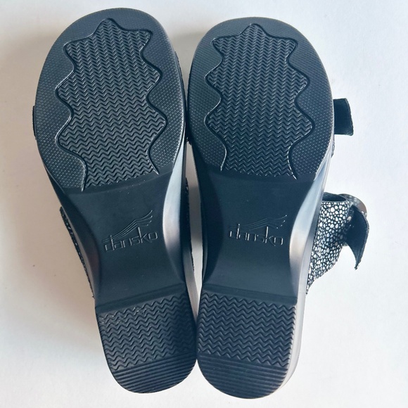 New Dansko Black Grey Leather Sandals Clogs size EUR 36, US 5.5 - Picture 8 of 15